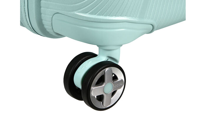 Shock absorbing double wheels