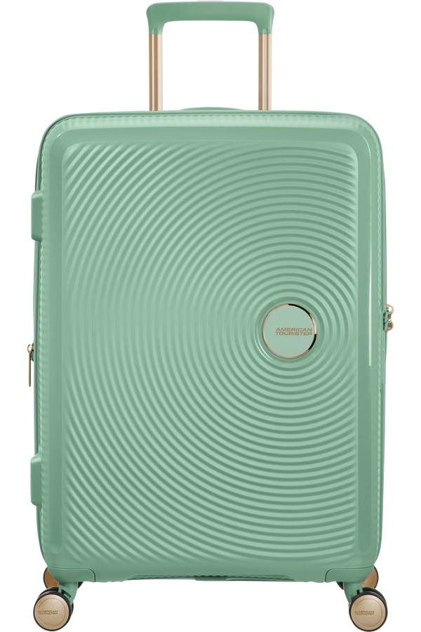 American Tourister Soundbox Spinner TSA Expandable 67cm  Almond Green/Gold