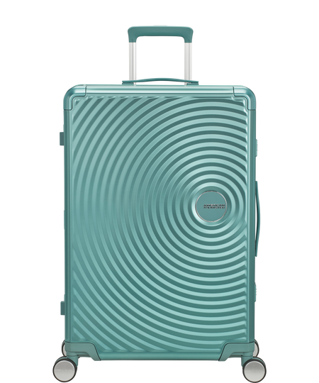 Soundbox Alu 77cm Check-in Gr&ouml;&szlig;e L | American Tourister Soundbox Alu Spinner TSA 77cm  Dusty Turquoise