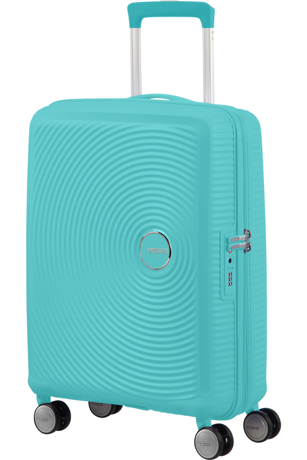 American Tourister Soundbox Spinner TSA Expandable 55cm  Poolside Blue