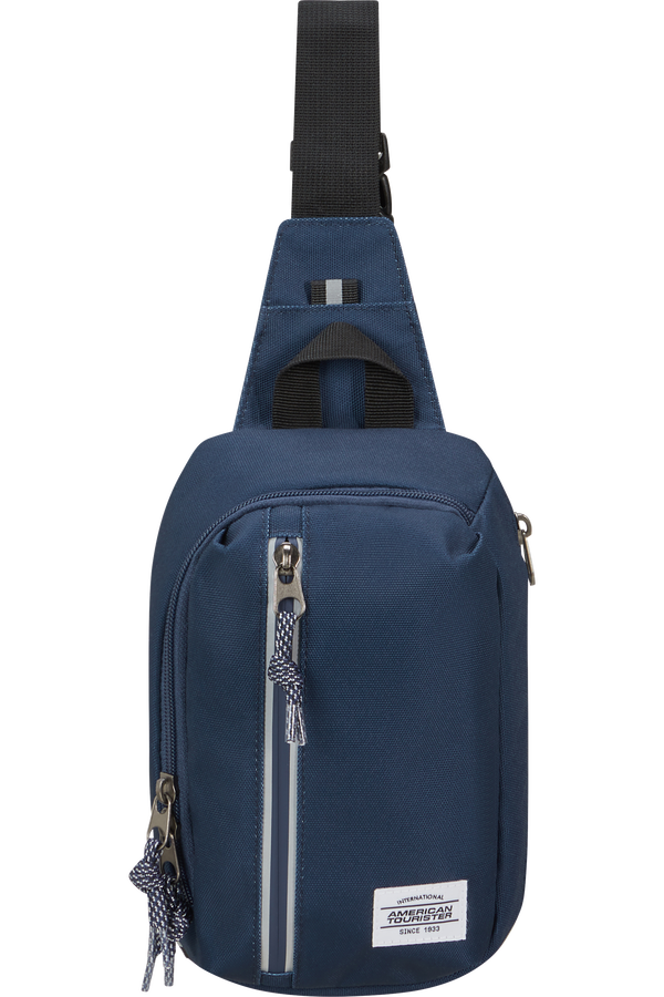 American Tourister Brightup Sling Bag Zip  Navy
