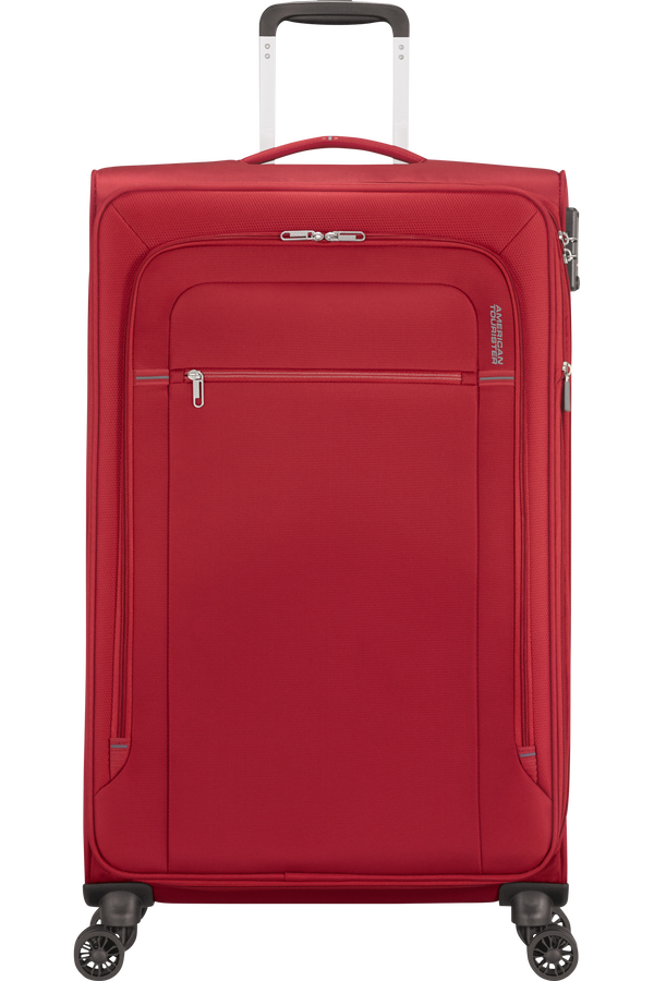 American Tourister Crosstrack Spinner Expandable 79cm  Red/Grey