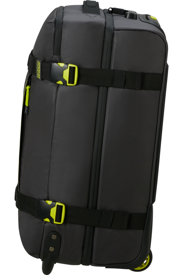 American Tourister Urban Track Duffle with Wheels Coated S  Black/Lime