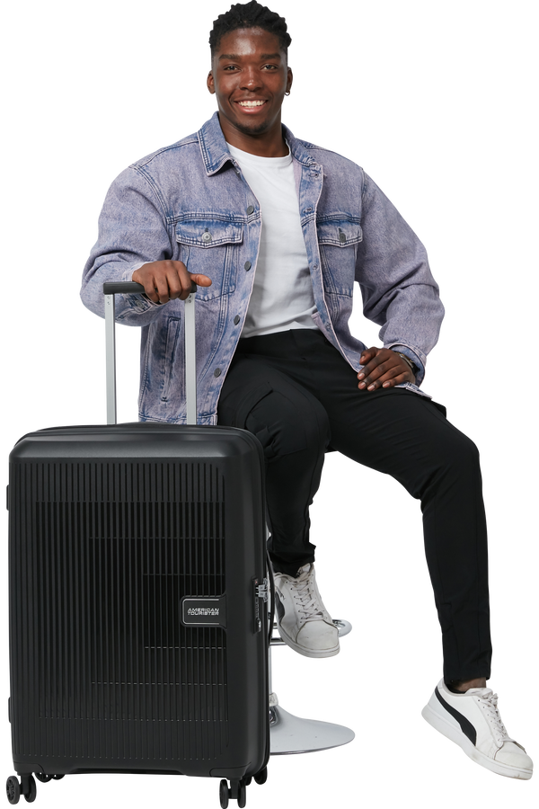 American Tourister Aerostep Spinner 67/24 Exp Tsa 67cm  Black