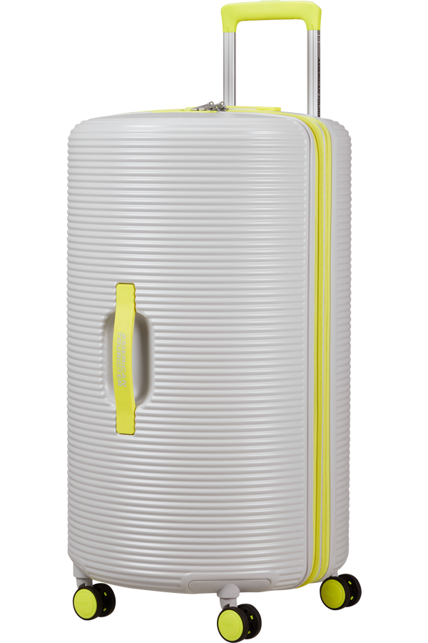 American Tourister Rollio Spinner 75cm  Light Grey/Lime