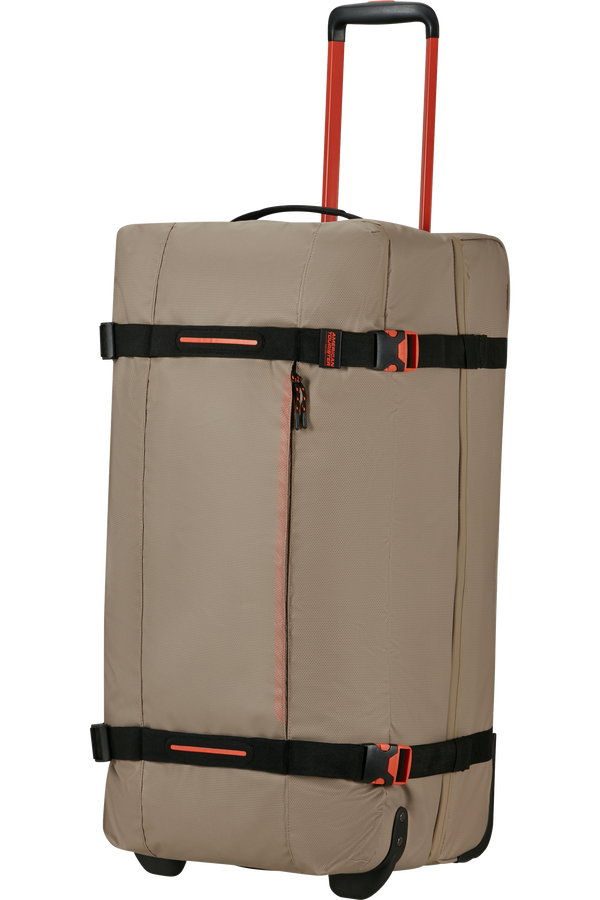 American Tourister Urban Track Duffle with Wheels Coated L  Beige/Orange