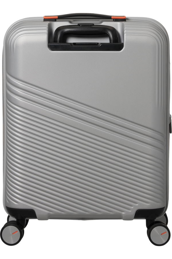 American Tourister Triple Trace Spinner TSA Expandable 55cm  Silver/Orange