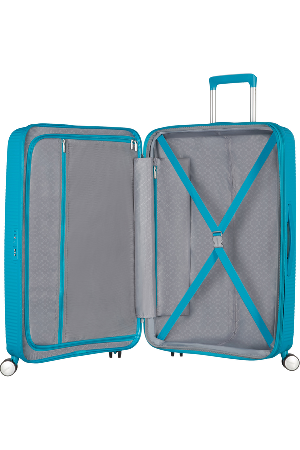 American Tourister Soundbox Spinner Expandable 77cm Summer Blue