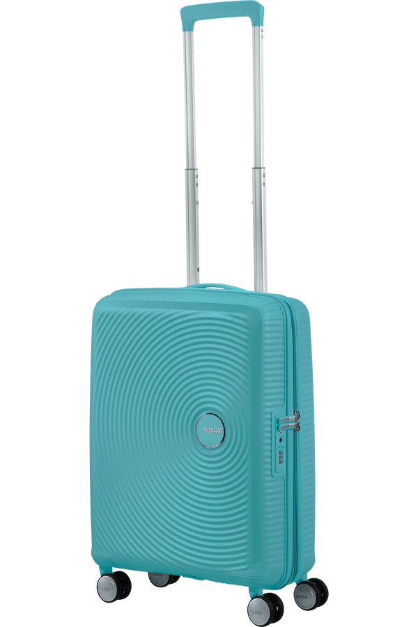 American Tourister Soundbox Spinner Expandable 55cm  Turquoise Tonic