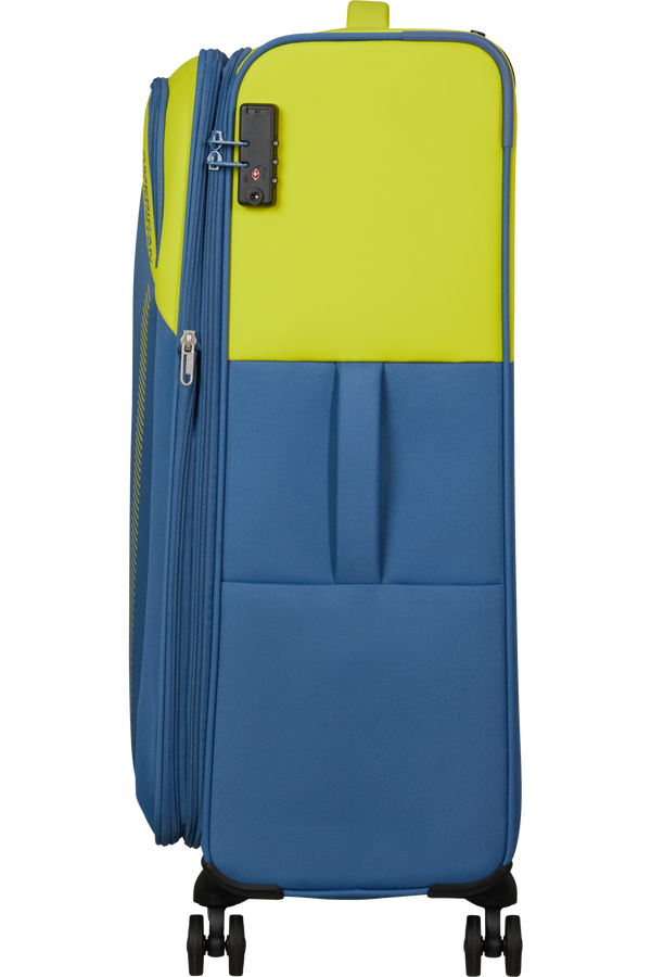 American Tourister Daring Dash Spinner Expandable TSA L  Lime/Coronet