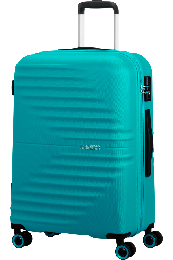 American Tourister Wavetwister Spinner TSA 66cm  Aqua Turquoise