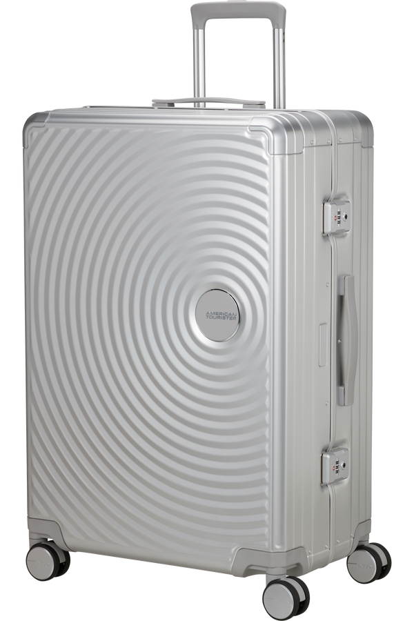 American Tourister Soundbox Alu Spinner TSA 77cm  Silver