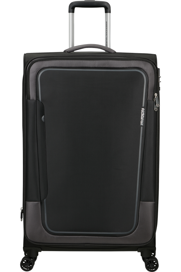 American Tourister Pulsonic Spinner Expandable 81cm  Asphalt Black