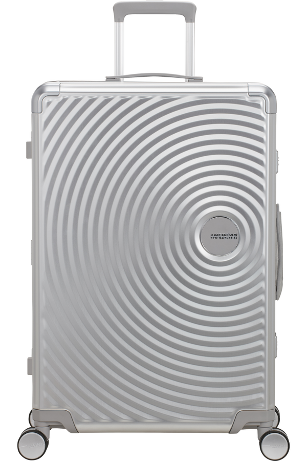 American Tourister Soundbox Alu Spinner TSA 77cm  Silver