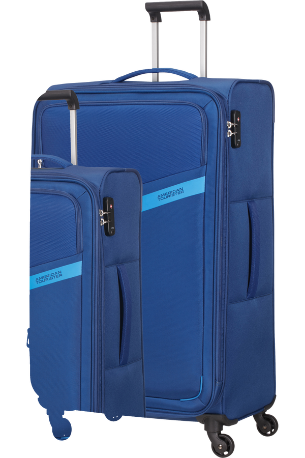 American Tourister Springwave 3 PC Set A  Dark Blue/Light Blue