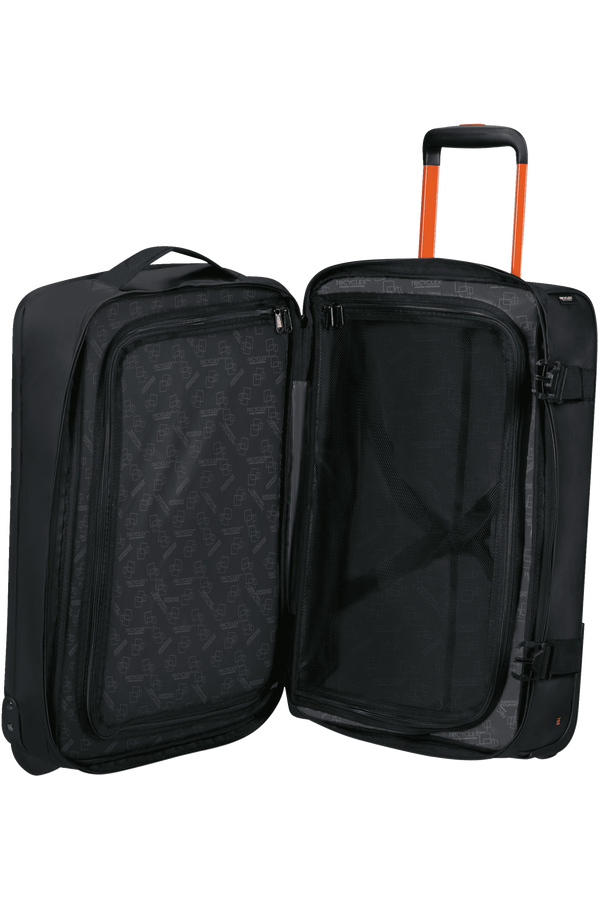 American Tourister Urban Track Duffle with Wheels Lmtd S  Black/Orange