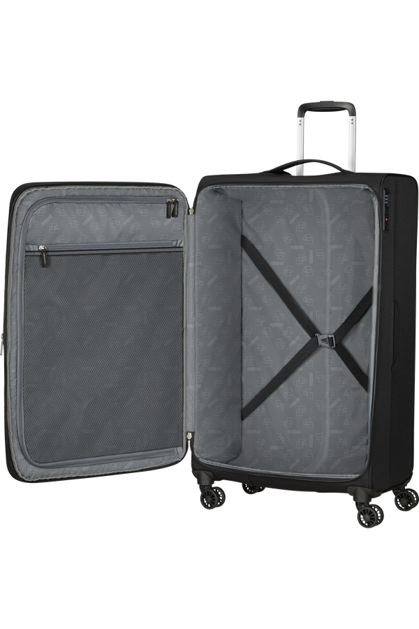 American Tourister Aerospin Spinner Expandable L  Schwarz