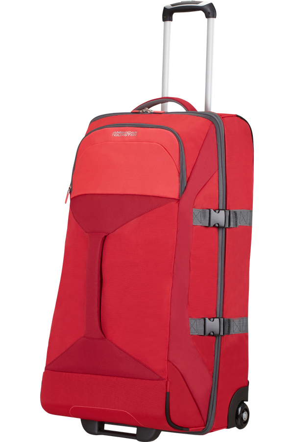 American Tourister Road Quest Duffle with Wheels L Solid Red