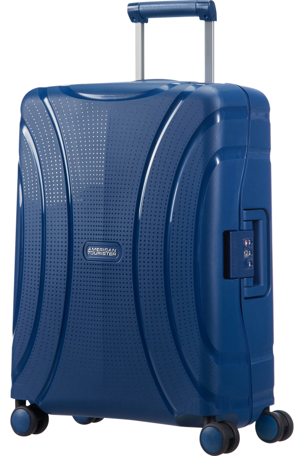 American Tourister Lock'n'Roll 4-wheel cabin baggage Spinner suitcase 55x40x20cm Nocturne Blue