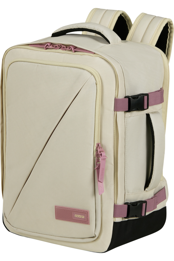 American Tourister Take2cabin Casual Backpack MS  Coconut Sand/Galactic Mauve