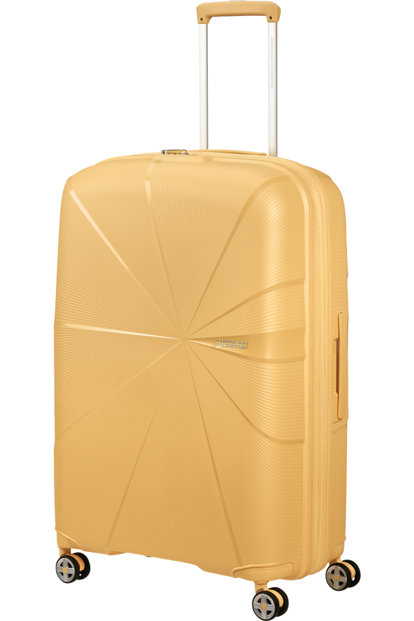 American Tourister StarVibe Spinner Expandable TSA 77cm  Metallic Banana