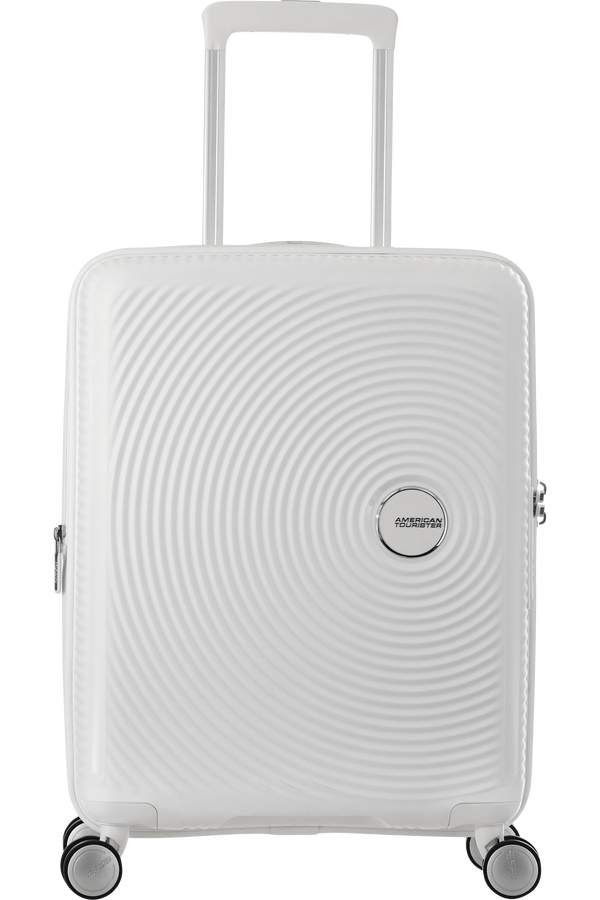 American Tourister Soundbox Spinner Expandable 55cm Pure White