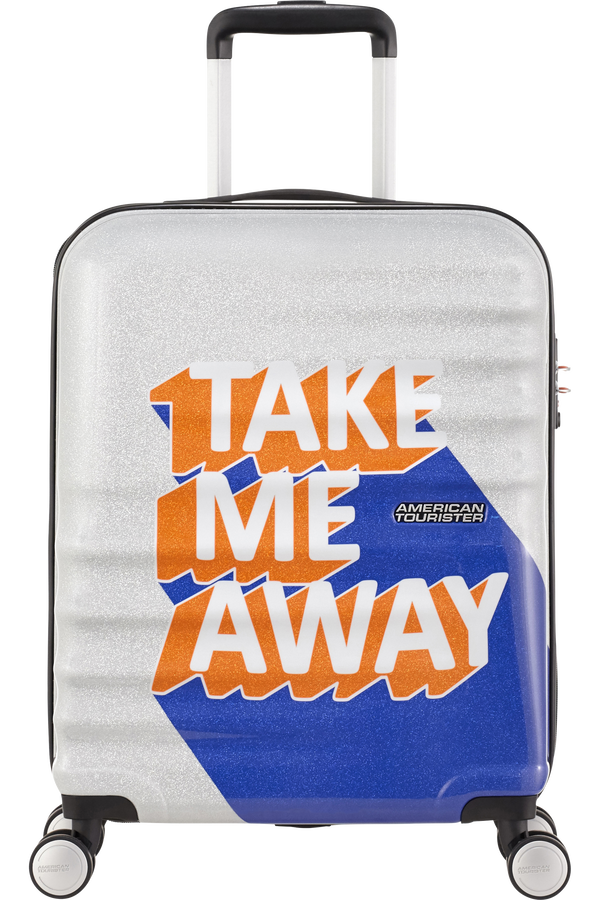 American Tourister Wavebreaker Spinner 55cm  Take Me Away Blue/Orange