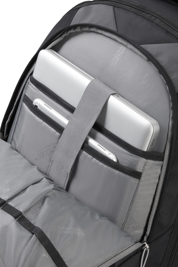 American Tourister Fast Route Laptop Backpack with Wheels Sporty 15.6'  Black/Grey