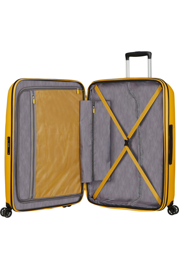 American Tourister Bon Air Dlx Spinner TSA Expandable 75cm  Light Yellow