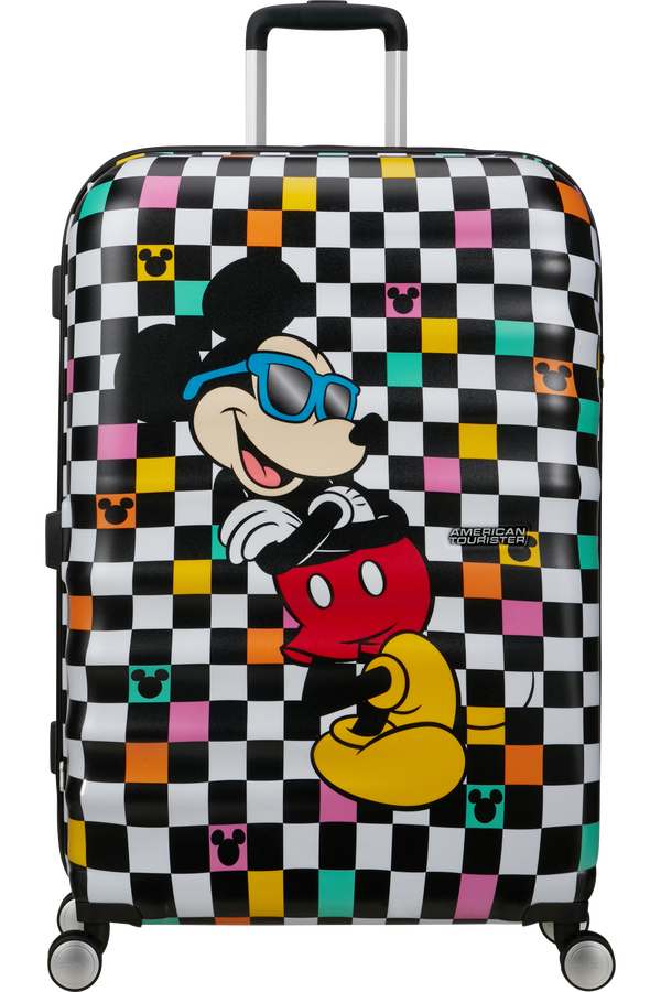 American Tourister Disney Wavebreaker Spinner TSA Disney Fl 77cm  Mickey Check