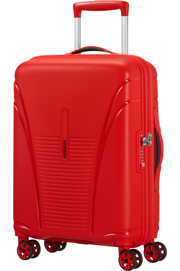 American Tourister Skytracer 4-wheel cabin baggage Spinner suitcase 40x55x20cm  Formula Red