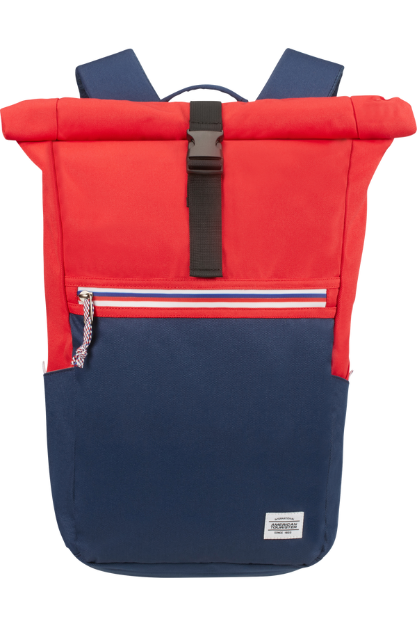American Tourister Upbeat Rolltop Laptop Backpack Zip 14.1'  Blau/Rot