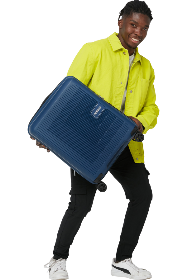 American Tourister Aerostep Spinner 55/20 Exp Tsa 55cm  Navy Blue