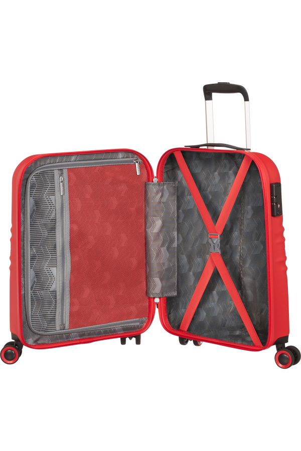 American Tourister Wavetwister Spinner TSA 55cm  Vivid Red