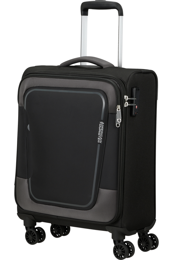 American Tourister Pulsonic Spinner Expandable 55cm  Asphalt Black