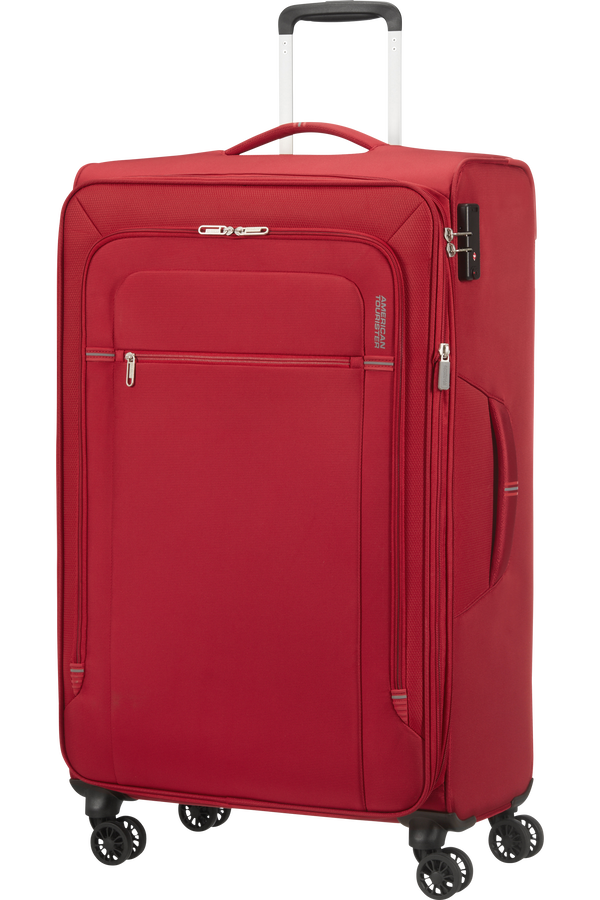 American Tourister Crosstrack Spinner Expandable 79cm  Red/Grey