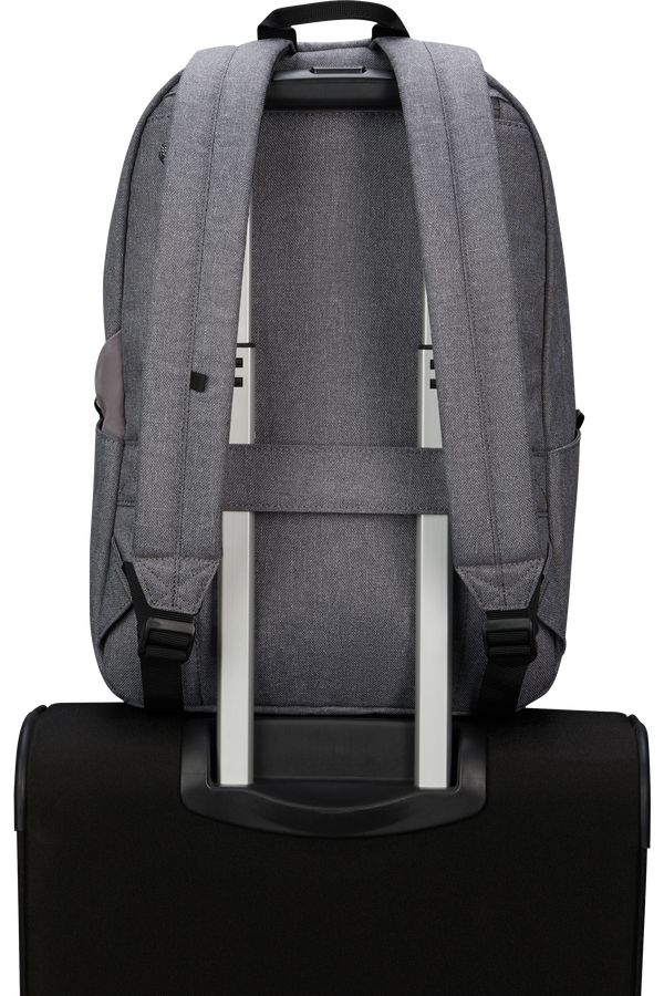 American Tourister Brightup Backpack Zip  Grey Melange