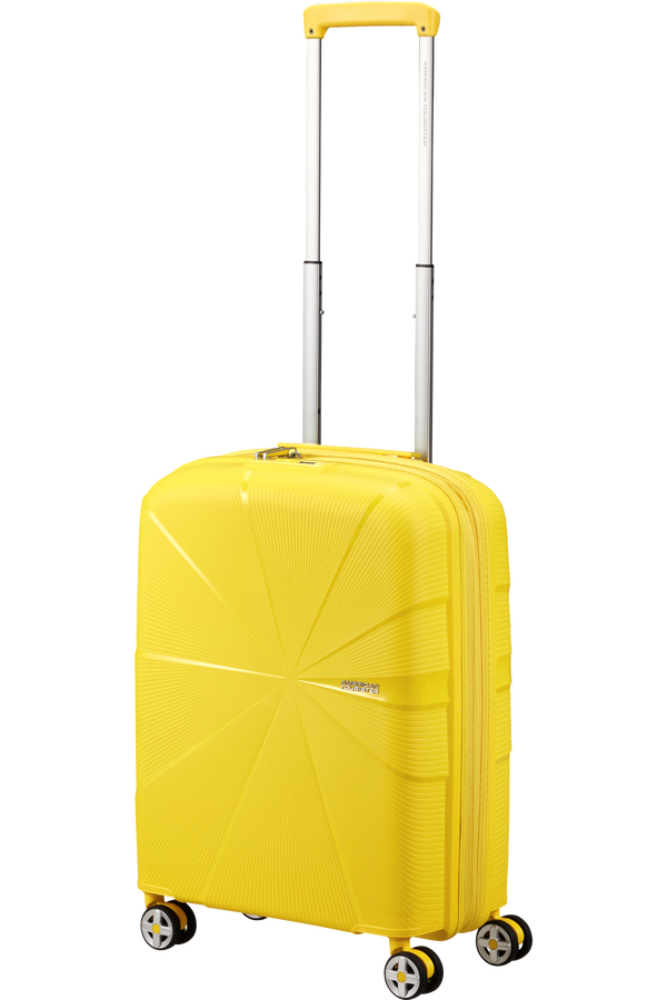 American Tourister Starvibe Spinner Expandable TSA 55cm Electric Lemon