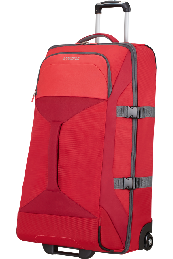 American Tourister Road Quest Duffle with Wheels L Solid Red