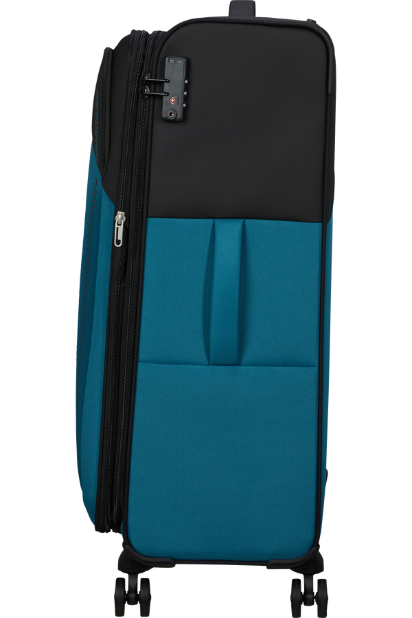 American Tourister Daring Dash Spinner Expandable TSA L  Black/Blue