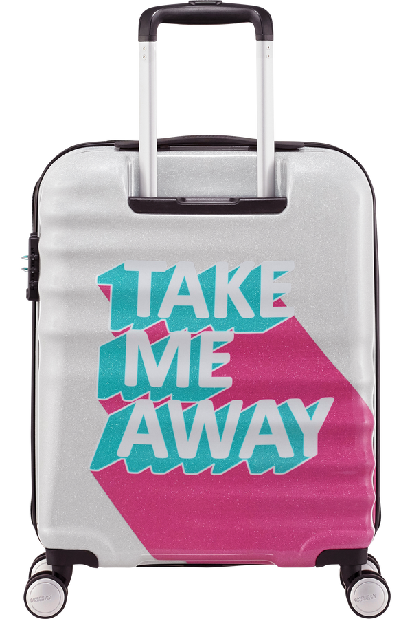 American Tourister Wavebreaker Spinner 55cm  Take Me Away Pink/Turquoise