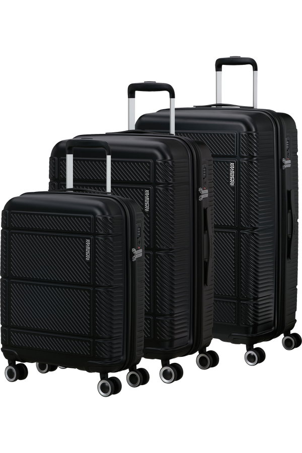 American Tourister Speedplay 3 PC Set A  Black