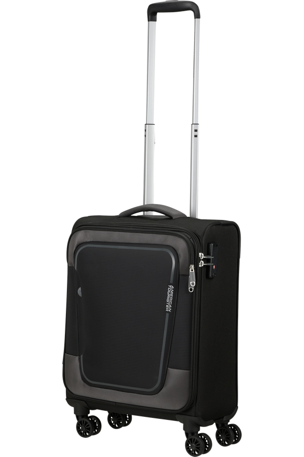 American Tourister Pulsonic Spinner Expandable 55cm  Asphalt Black