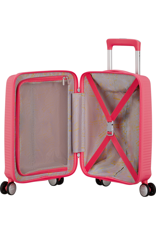 American Tourister Soundbox Mini Spinner 47cm  Sun Kissed Coral