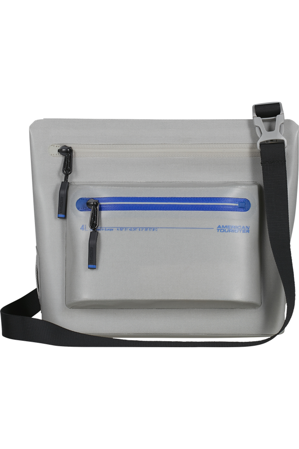 Colourdry M Schultertasche | American Tourister Colourdry Shoulder Bag M  Glacial Silver