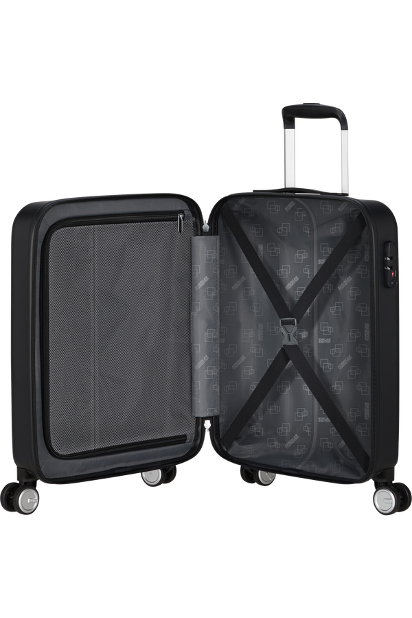 American Tourister Astrobeam Spinner TSA 55cm  Storm Black