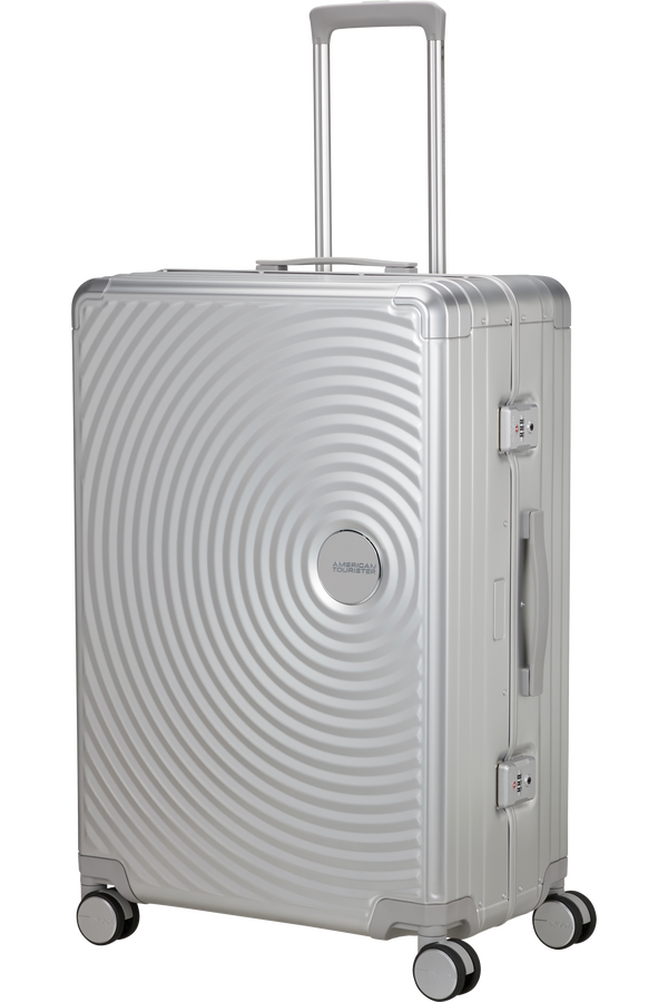 American Tourister Soundbox Alu Spinner TSA 77cm  Silver