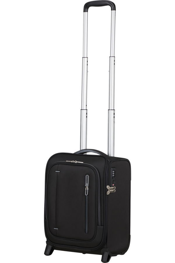 Cloudrider S/M Upright (2 wheels) | American Tourister Cloudrider Upright Underseater Tsa  Jet Black
