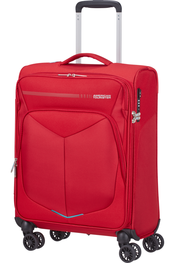 American Tourister Summerfunk Spinner Strict TSA 55cm  Rot
