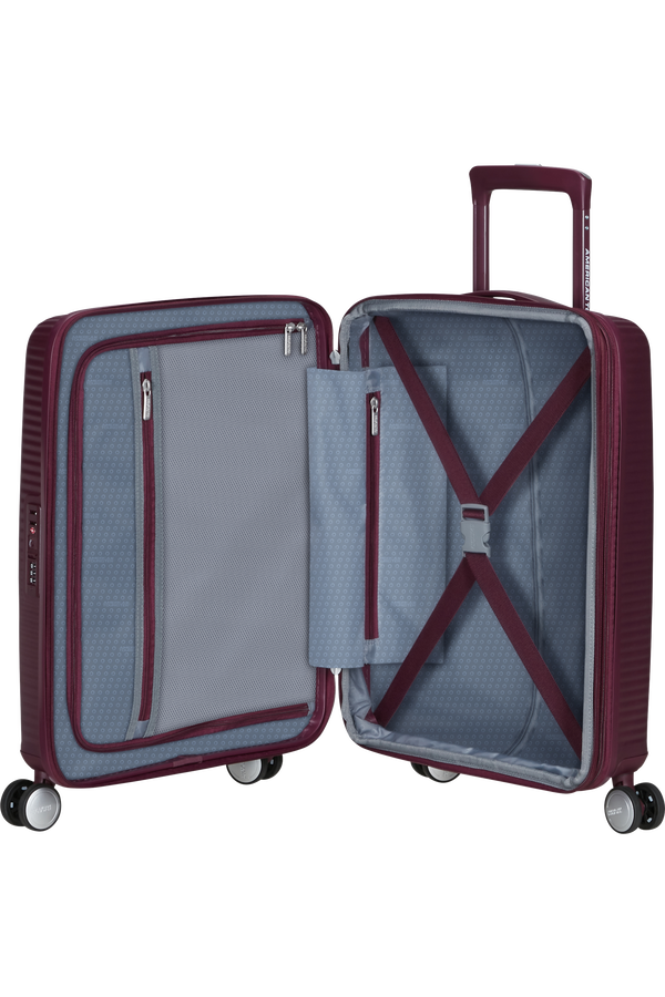 American Tourister SoundBox Spinner TSA Expandable 55cm  Wild Cherry